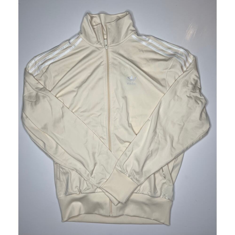Adidas Firebird Track Jacket Beige Wonder White Full Zip size XL mens